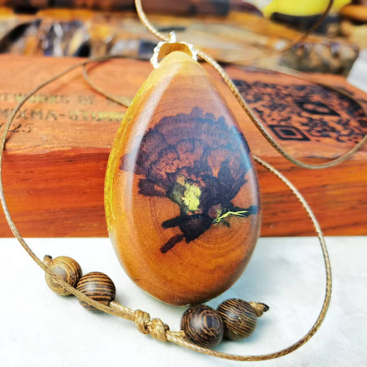 Handcrafted Thunderstrike Wood Pendant/Handle