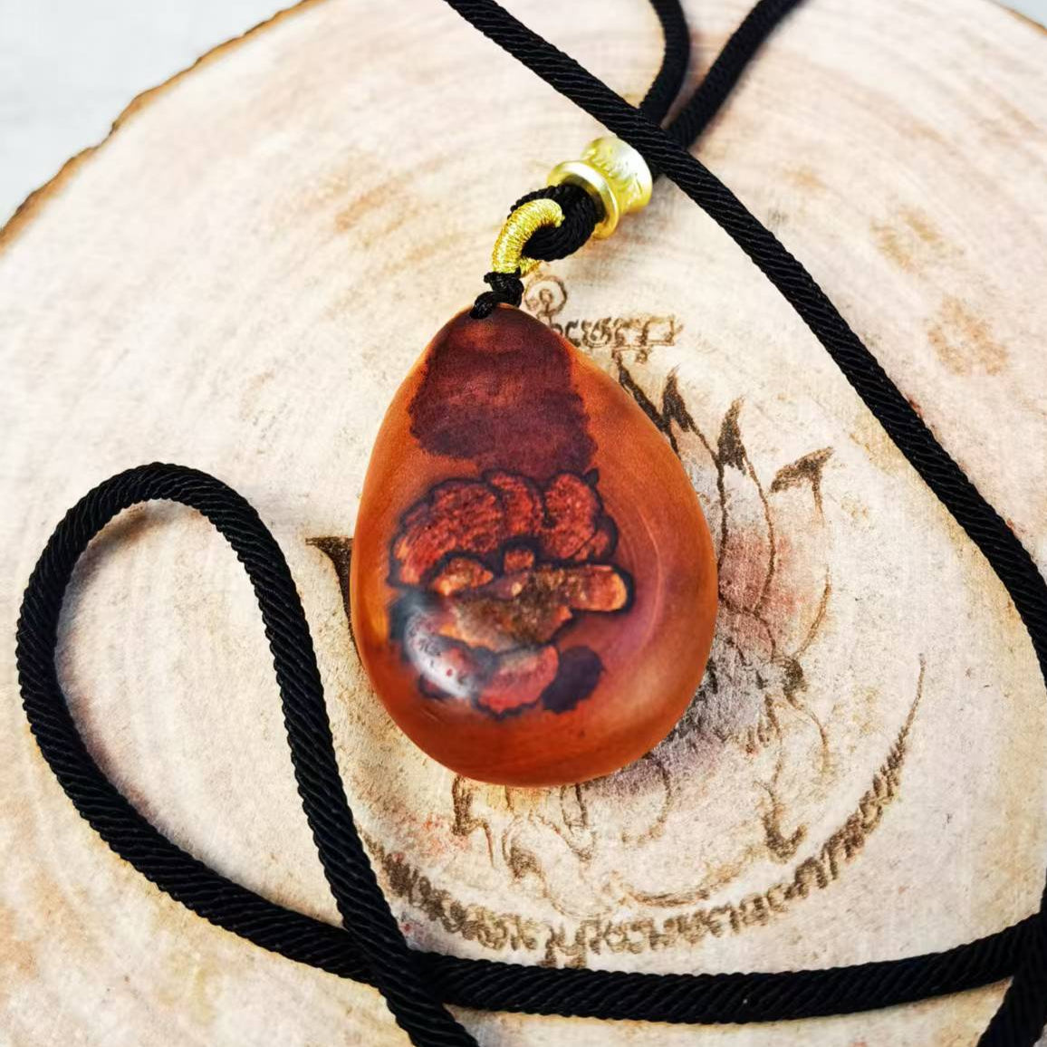 Handcrafted Thunderstrike Wood Pendant/Handle