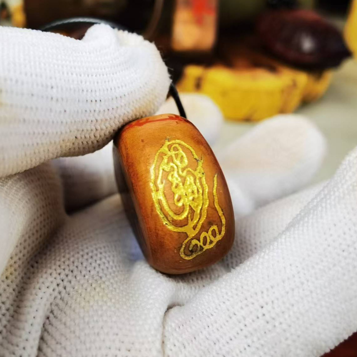 Handcrafted Thunderstrike Wood Pendant/Handle