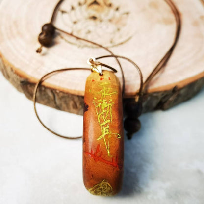 Handcrafted Thunderstrike Wood Pendant/Handle