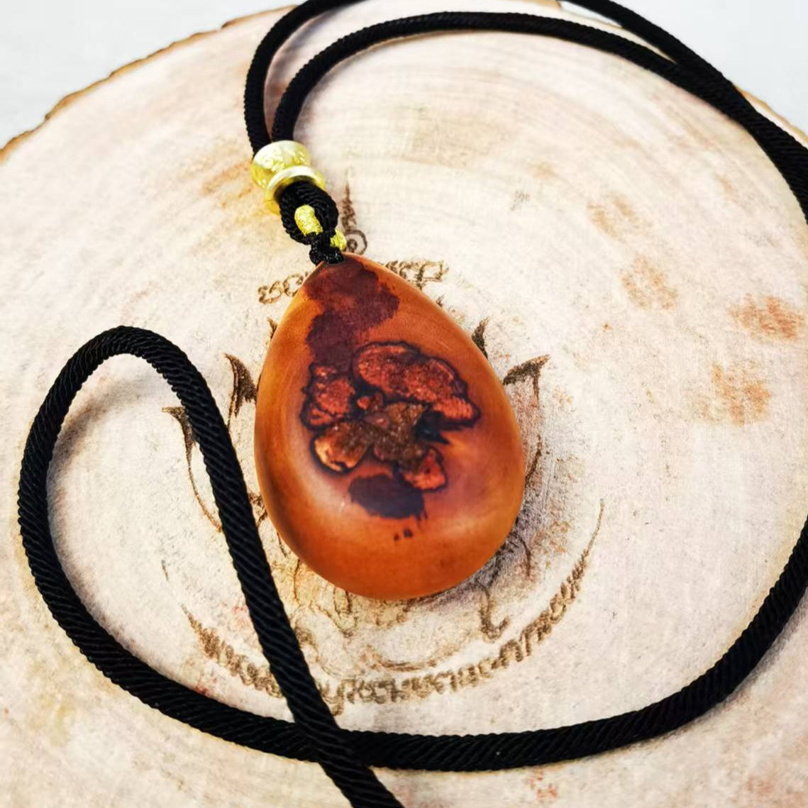 Handcrafted Thunderstrike Wood Pendant/Handle