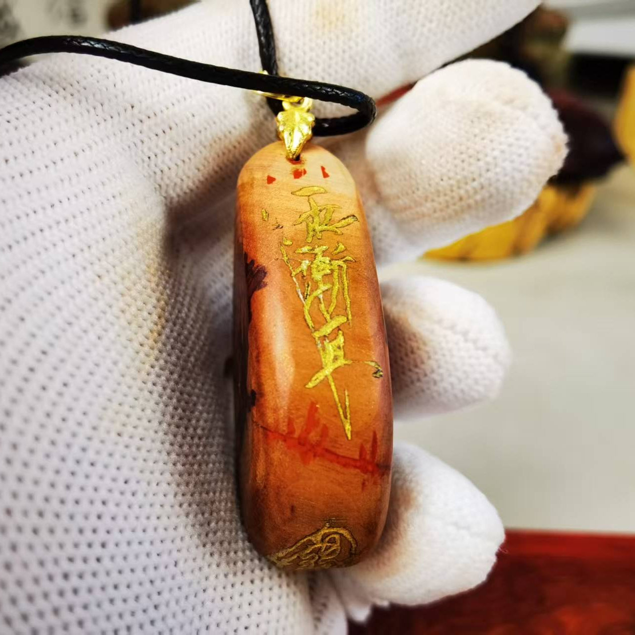 Handcrafted Thunderstrike Wood Pendant/Handle